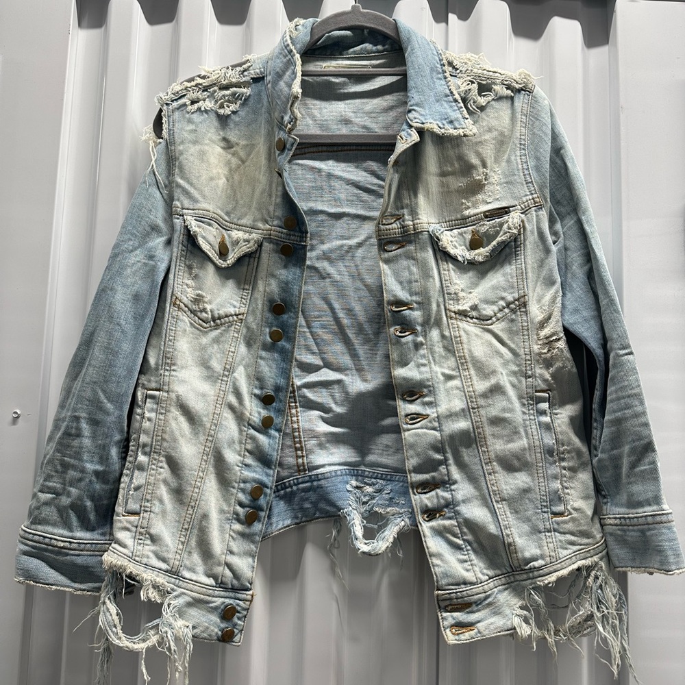 Denim Vintage Distressed Jacket